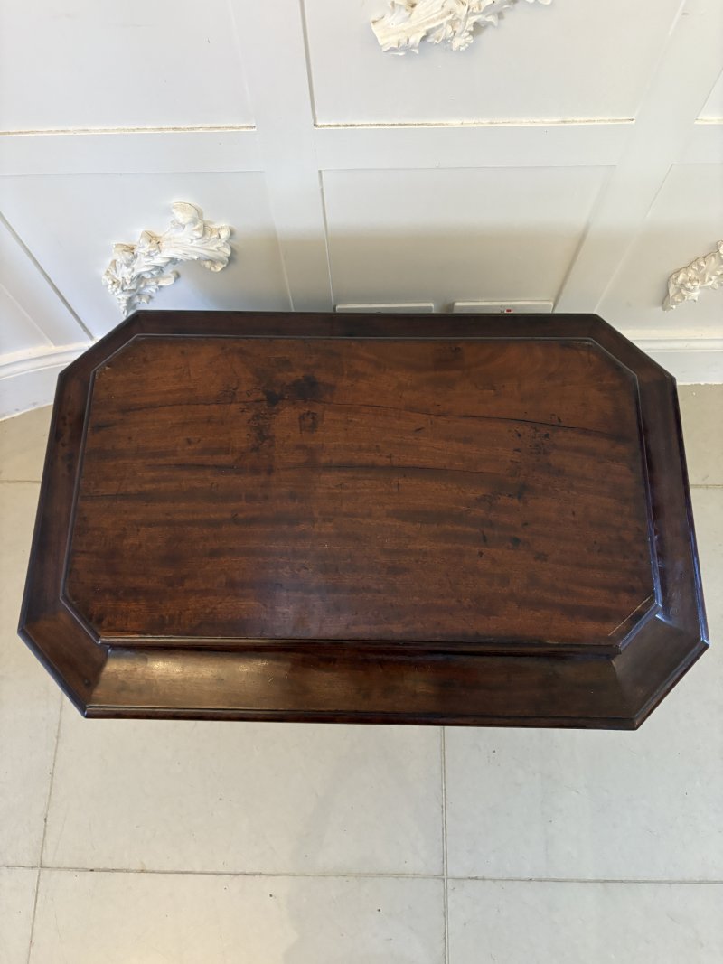 Antique Regency Quality Figured Mahogany Freestanding Wine Cooler